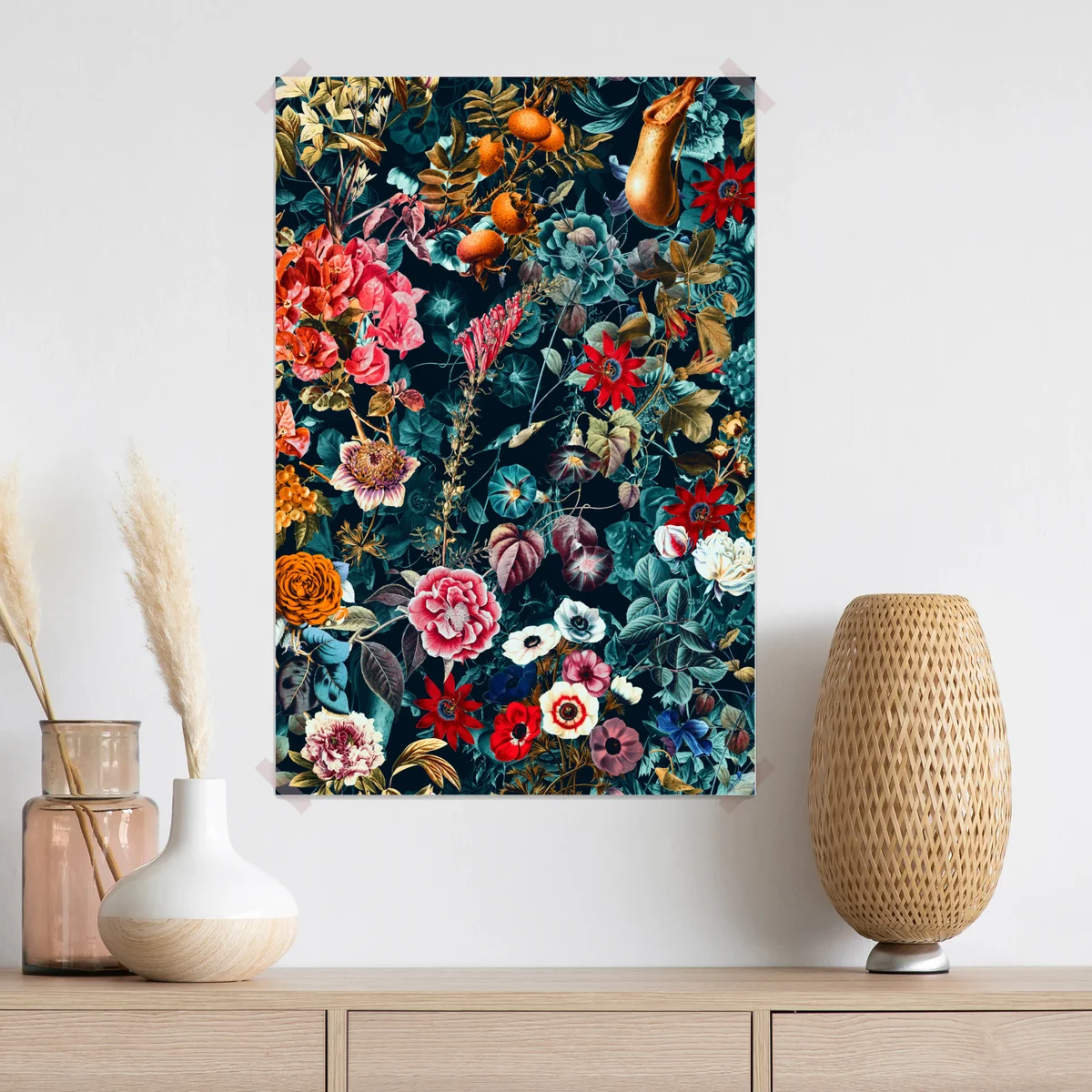 Poster vintage botanisches blumenmuster • Poster bei Wallnifity® Poster vintage botanisches blumenmuster • Poster bei Wallnifity®