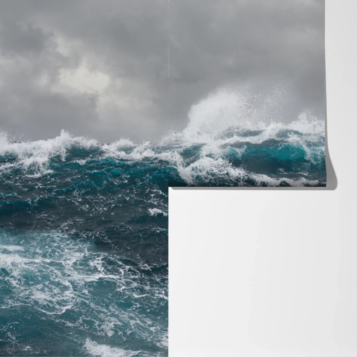 Fototapete stürmisches meer mit brechenden wellen Fototapete stürmisches meer mit brechenden wellen