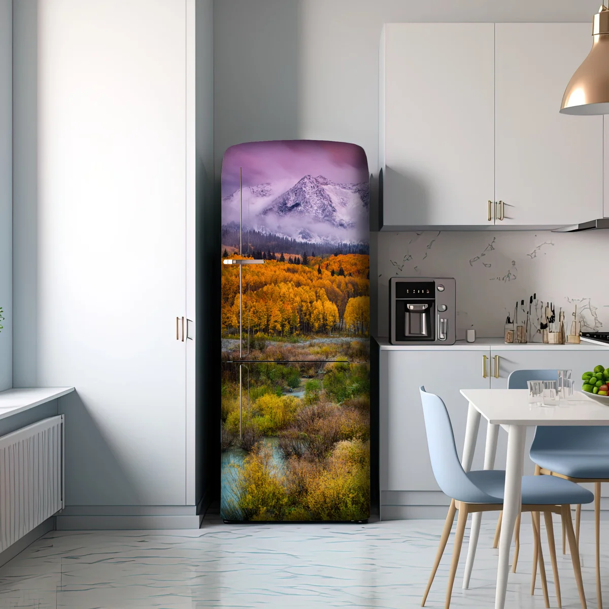 Kühlschrankaufkleber rosafarbener sonnenaufgang über East Beckwith Mountain Kühlschrankaufkleber rosafarbener sonnenaufgang über East Beckwith Mountain