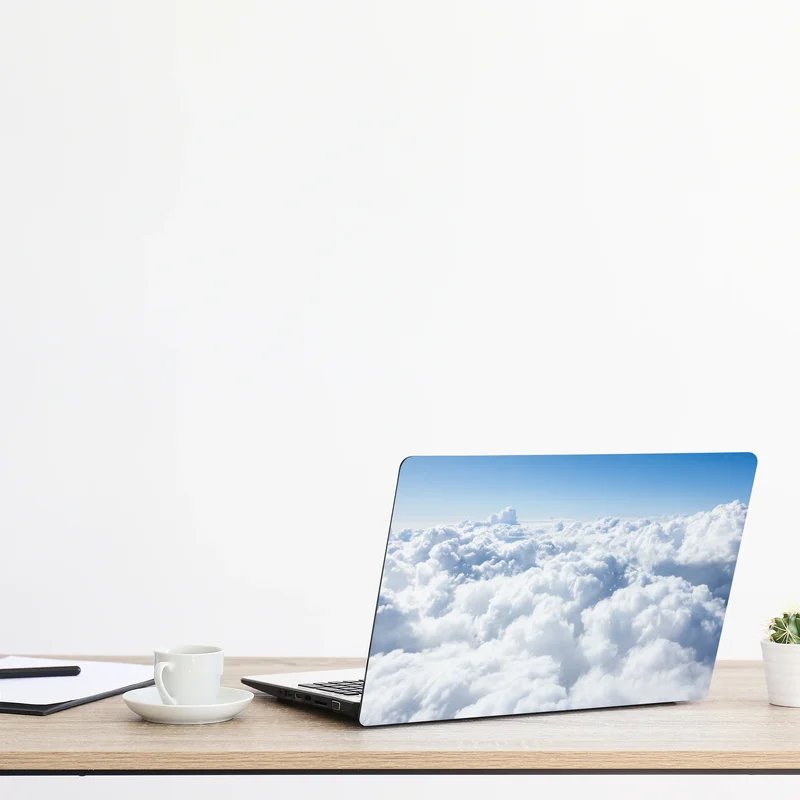 Laptop-Aufkleber ruhige wolkenlandschaft aus der luft