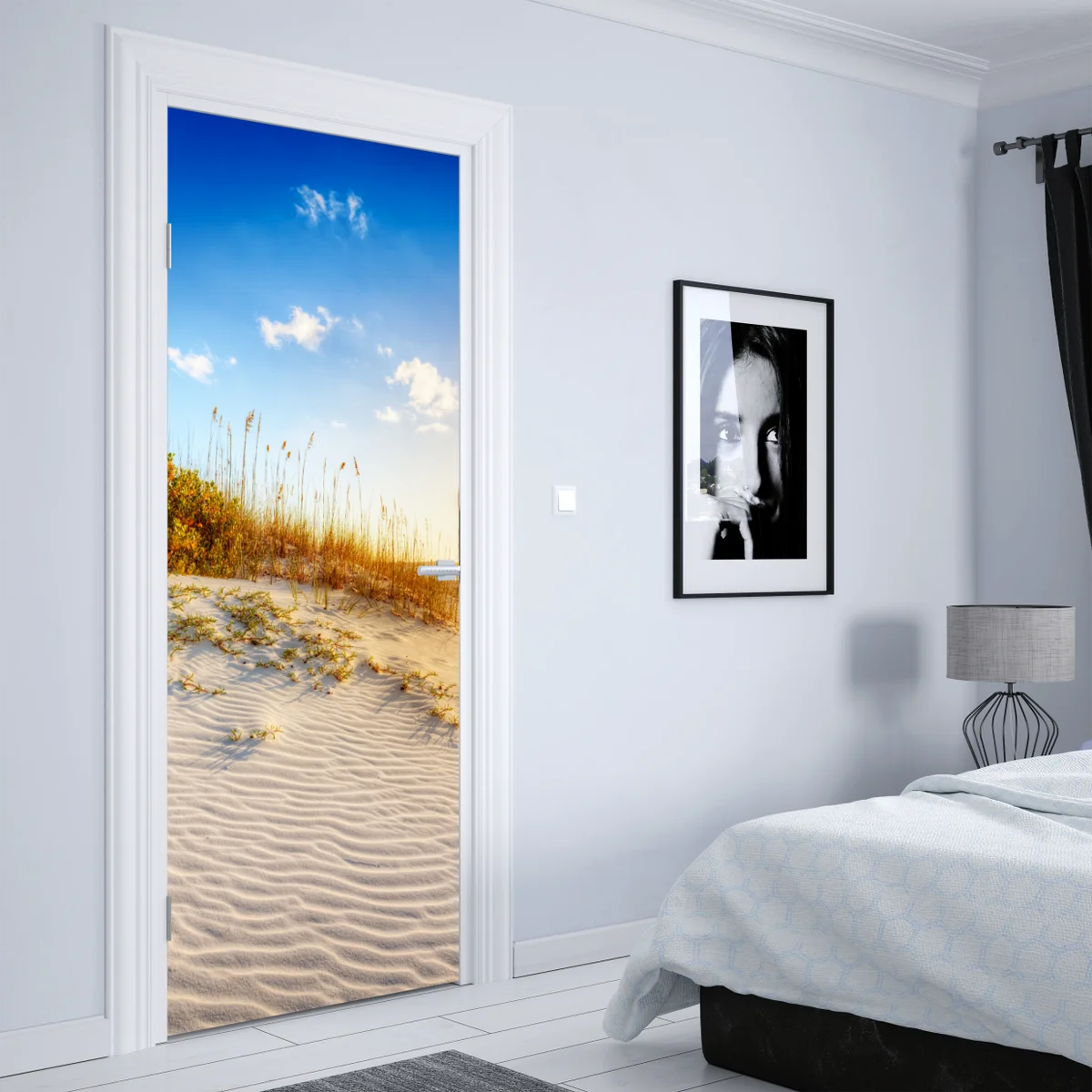 Türaufkleber sonnenuntergang über sanddünen von Grace Bay Türaufkleber sonnenuntergang über sanddünen von Grace Bay