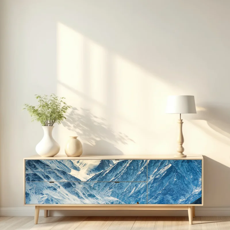 Repositionierbarer Aufkleber majestätisches bergkloster vor schneebedeckten gipfeln Repositionierbarer Aufkleber majestätisches bergkloster vor schneebedeckten gipfeln