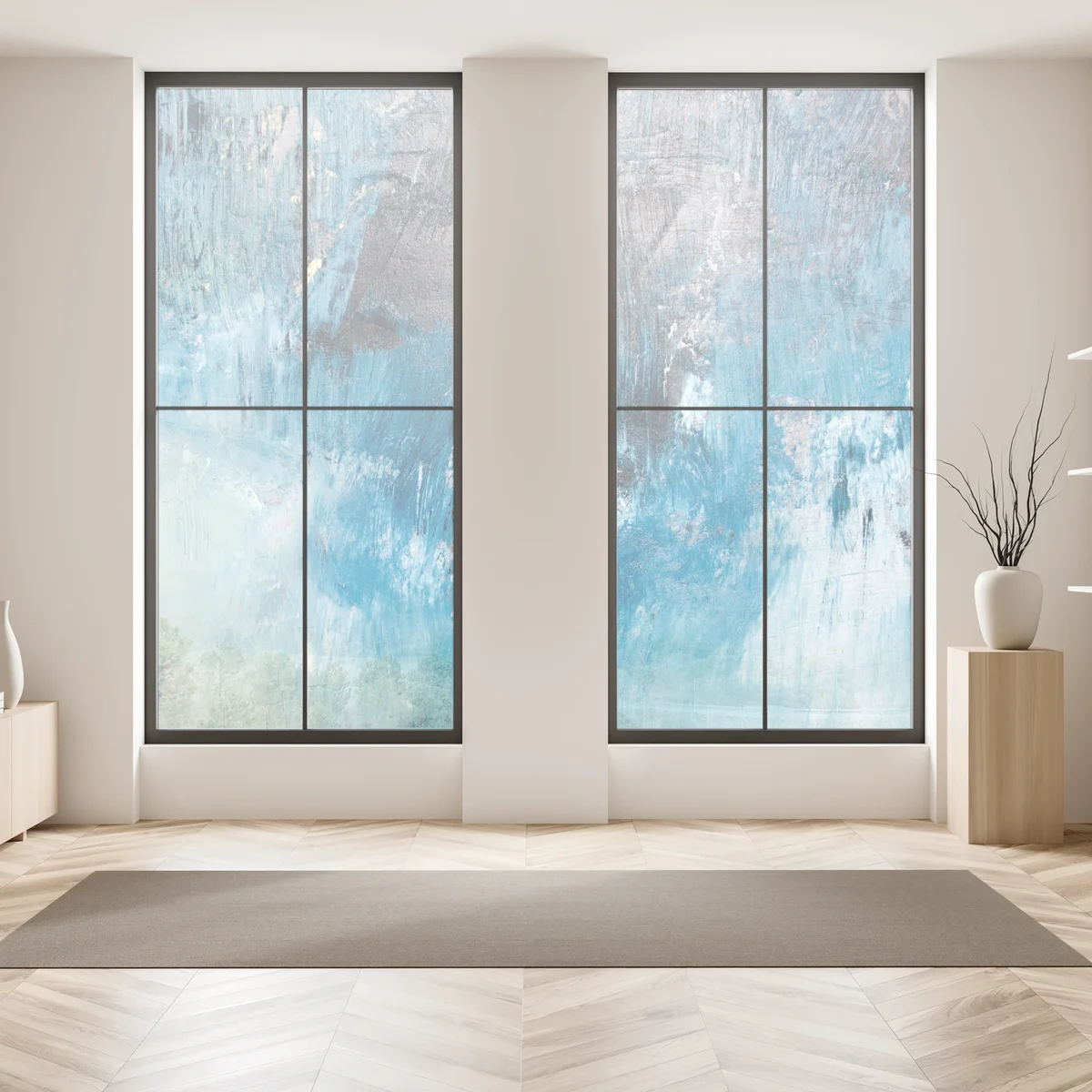 Fensteraufkleber tiefblaue abstrakte struktur Fensteraufkleber tiefblaue abstrakte struktur