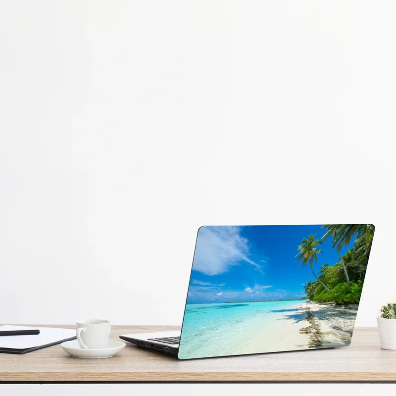 Laptop-Aufkleber tropischer strand auf den Malediven