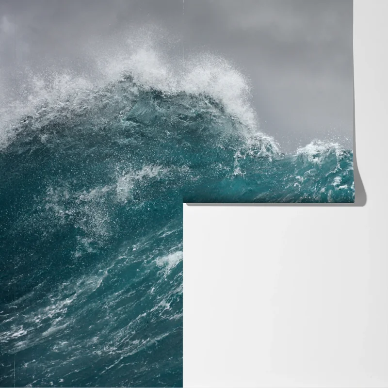 Fototapete turbulente türkisfarbene ozeanwellen Fototapete turbulente türkisfarbene ozeanwellen