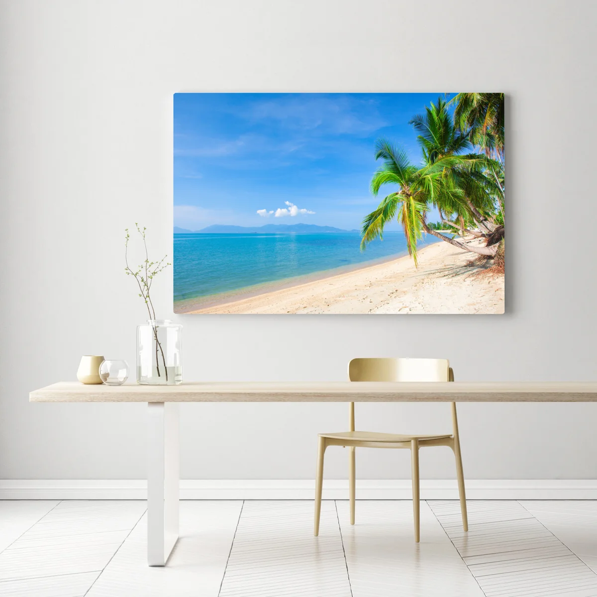 Leinwandbild tropischer palmenstrand Leinwandbild tropischer palmenstrand