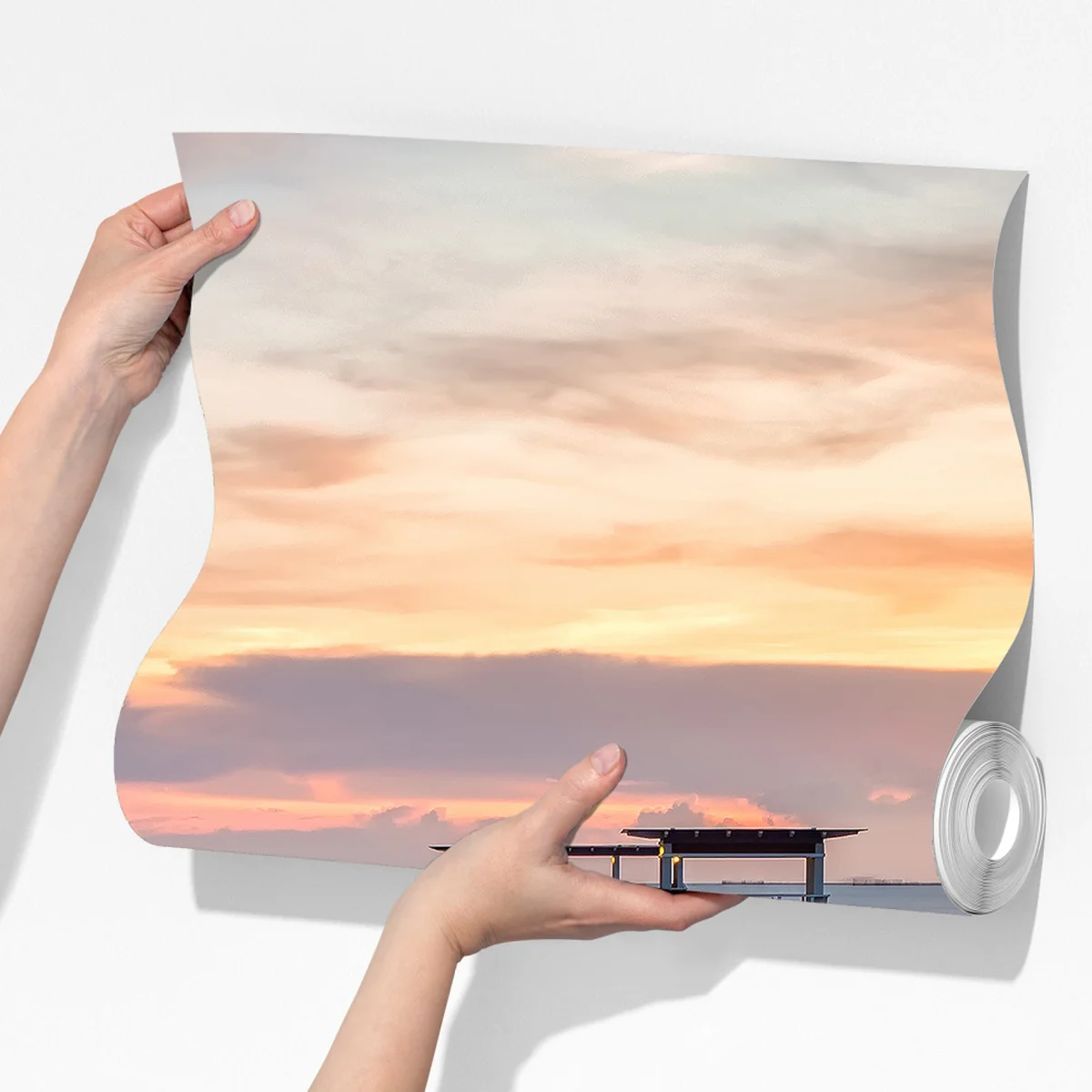 Fototapete seebrücke bei sonnenuntergang Fototapete seebrücke bei sonnenuntergang