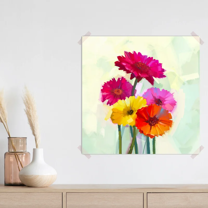 Poster lebendiger gerberastrauß • Poster bei Wallnifity® Poster lebendiger gerberastrauß • Poster bei Wallnifity®
