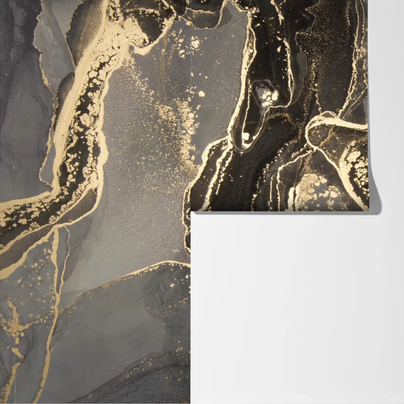 Fototapete luxuriöser schwarz-goldener marmor abstrakt Fototapete luxuriöser schwarz-goldener marmor abstrakt