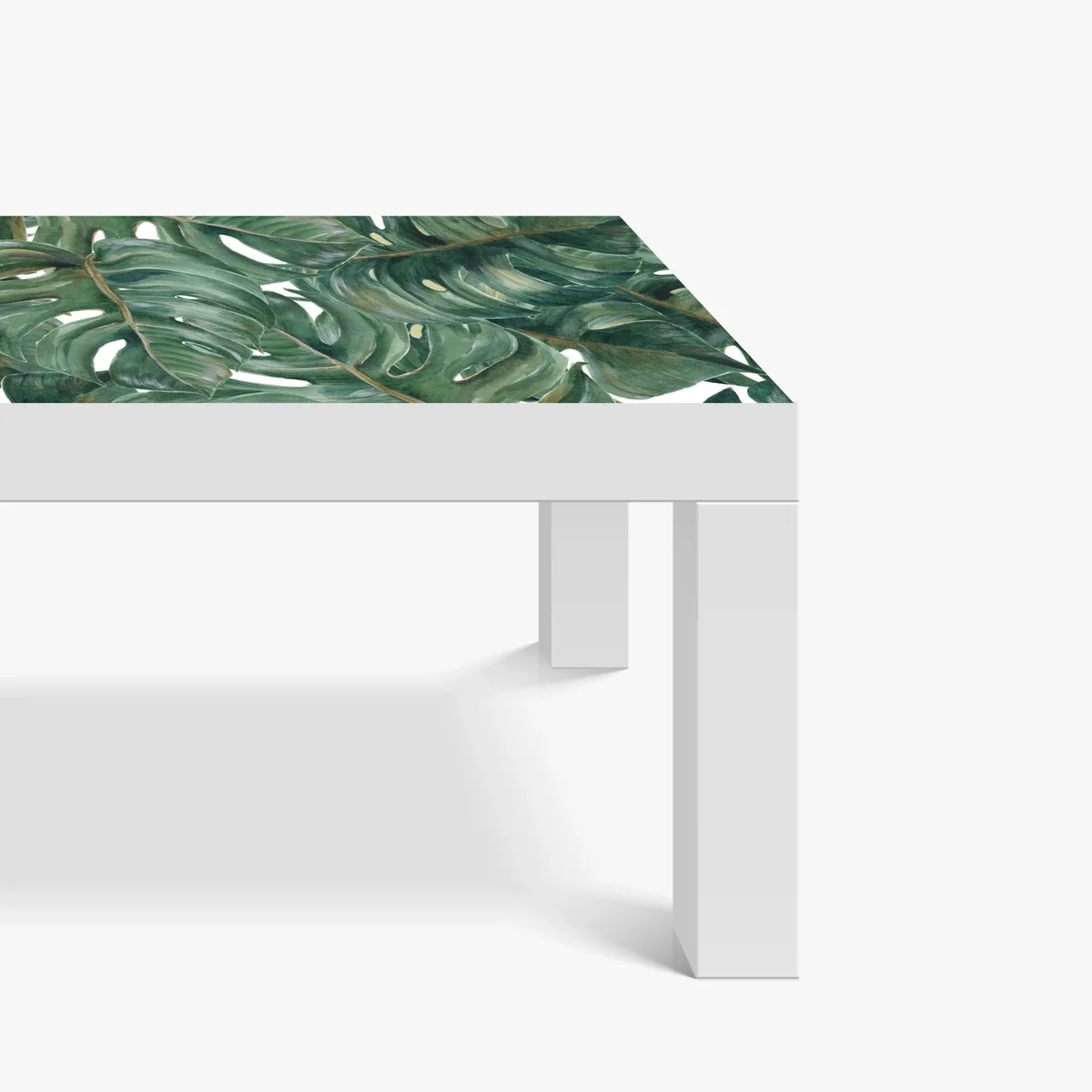 Tischaufkleber und Schreibtischaufkleber monstera blätter in aquarell Tischaufkleber und Schreibtischaufkleber monstera blätter in aquarell