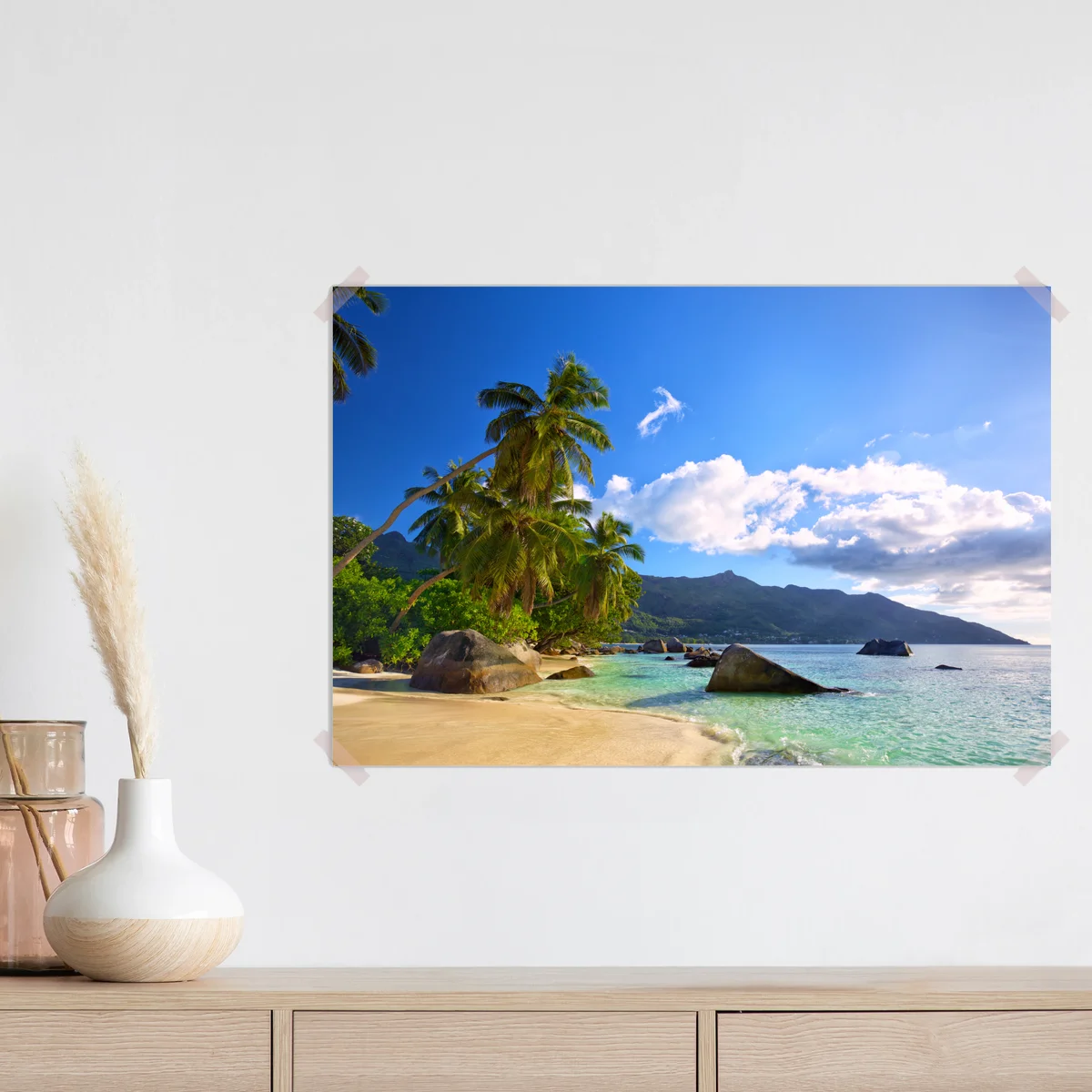 Poster tropischer strand auf Mahé Poster tropischer strand auf Mahé