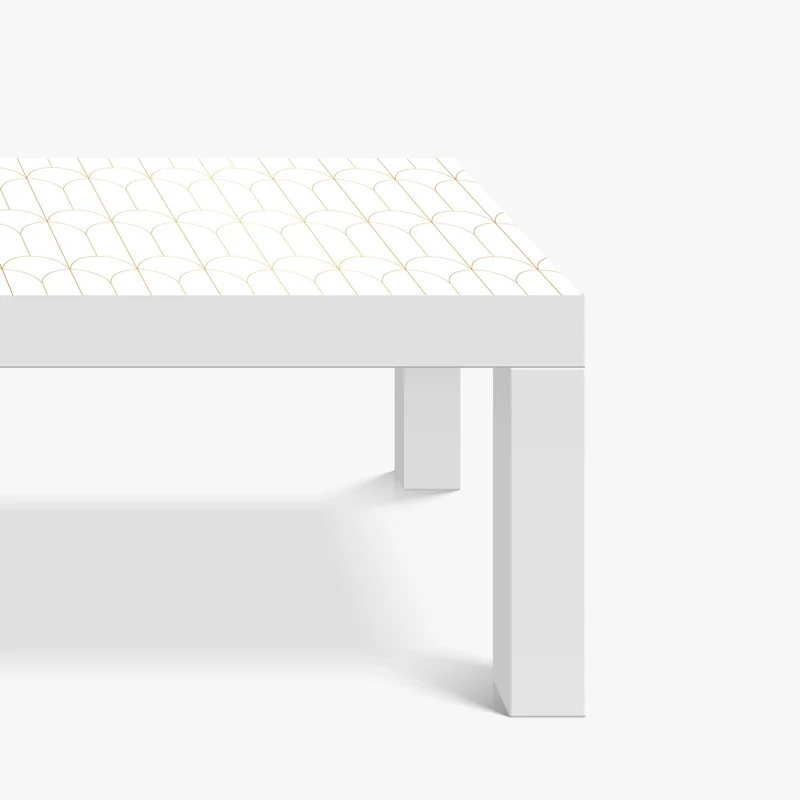 Tischaufkleber und Schreibtischaufkleber goldenes art deco bogenmuster Tischaufkleber und Schreibtischaufkleber goldenes art deco bogenmuster