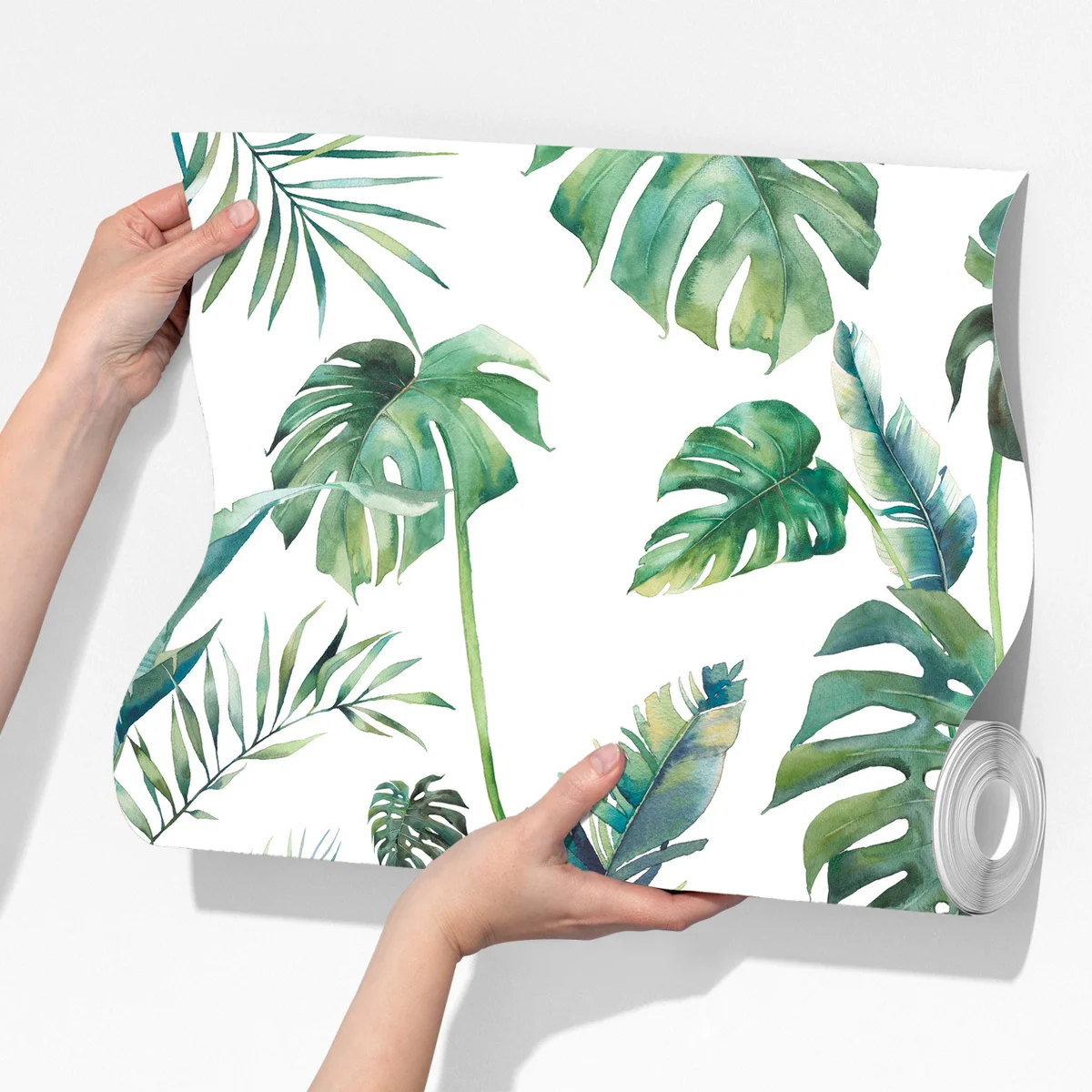 Fototapete aquarell tropische blätter muster Fototapete aquarell tropische blätter muster