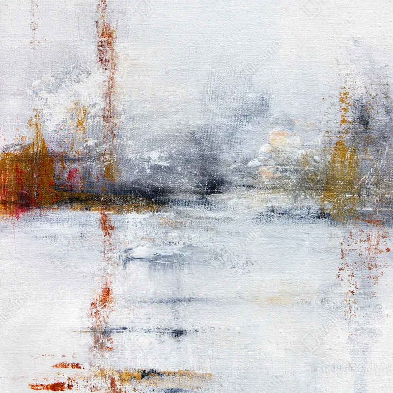 Poster ruhige abstrakte landschaft in sanften neutralen tönen Poster ruhige abstrakte landschaft in sanften neutralen tönen