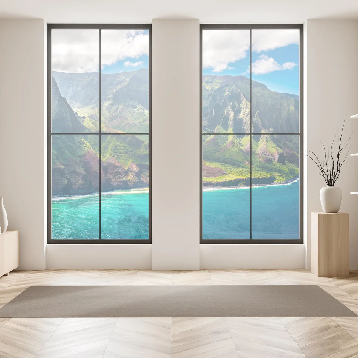 Fensteraufkleber majestätische küstenlandschaft Hawaii Fensteraufkleber majestätische küstenlandschaft Hawaii