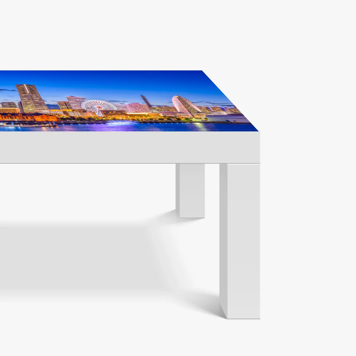 Tischaufkleber und Schreibtischaufkleber Yokohama skyline bei dämmerung Tischaufkleber und Schreibtischaufkleber Yokohama skyline bei dämmerung