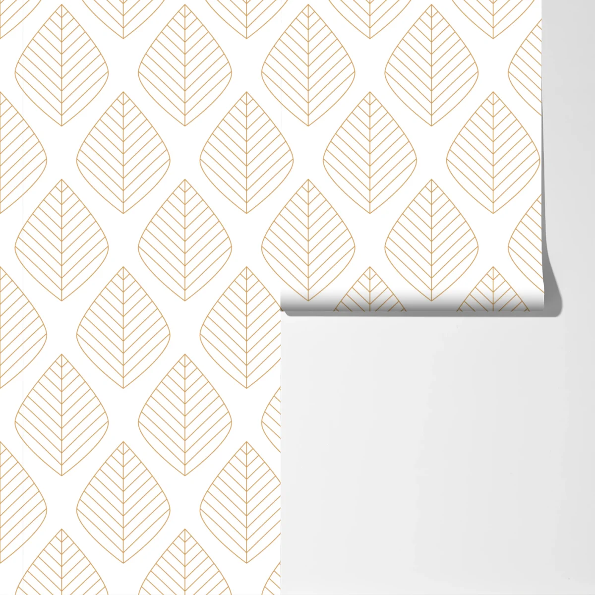 Fototapete elegantes goldenes geometrisches blattmuster Fototapete elegantes goldenes geometrisches blattmuster