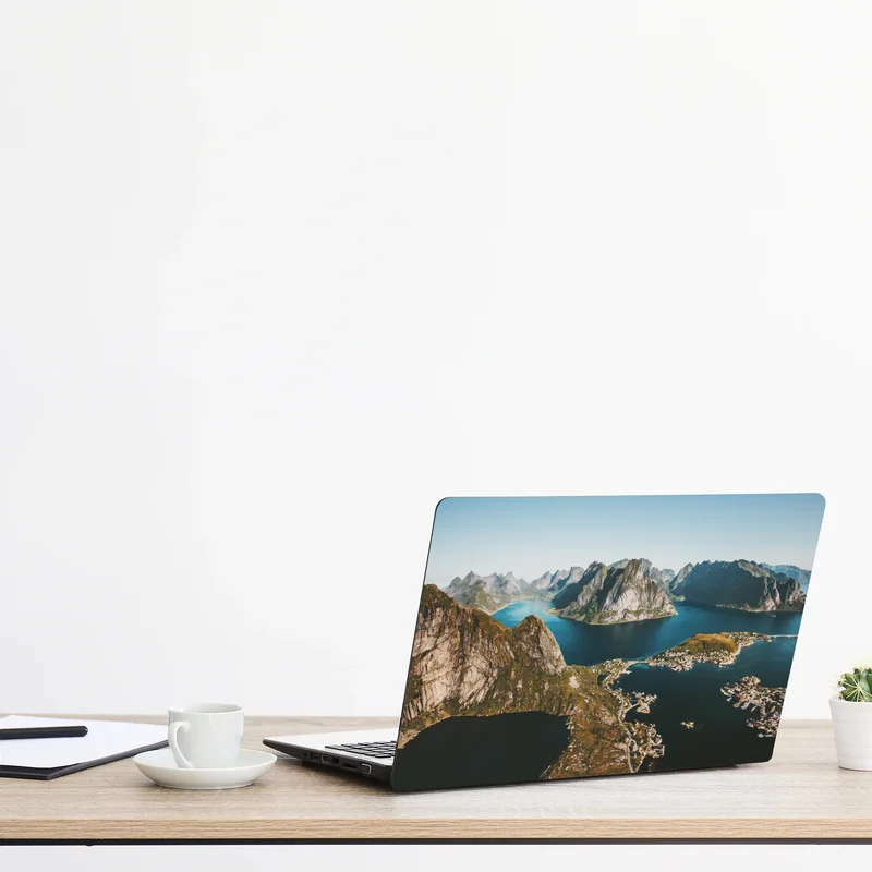 Laptop-Aufkleber majestätische fjordlandschaft