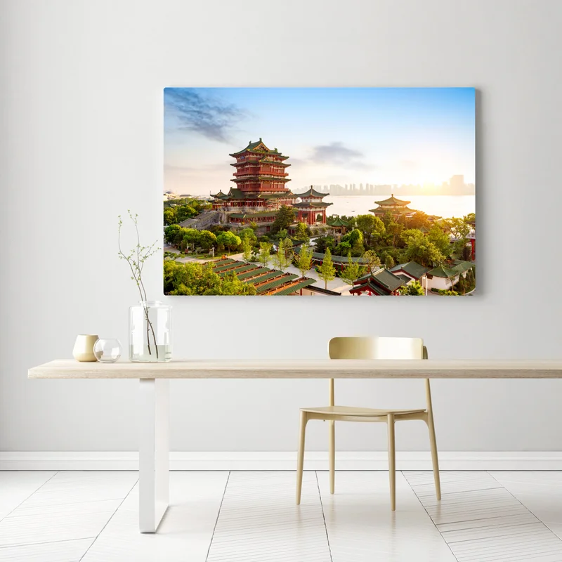 Leinwandbild Tengwang-Pavillon bei sonnenaufgang Leinwandbild Tengwang-Pavillon bei sonnenaufgang