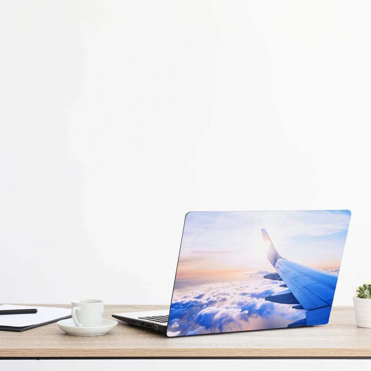 Laptop-Aufkleber über den wolken luftaufnahme Laptop-Aufkleber über den wolken luftaufnahme