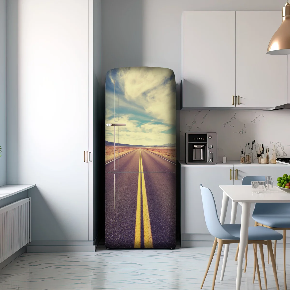 Kühlschrankaufkleber vintage wüstenstraße, Death Valley Kühlschrankaufkleber vintage wüstenstraße, Death Valley