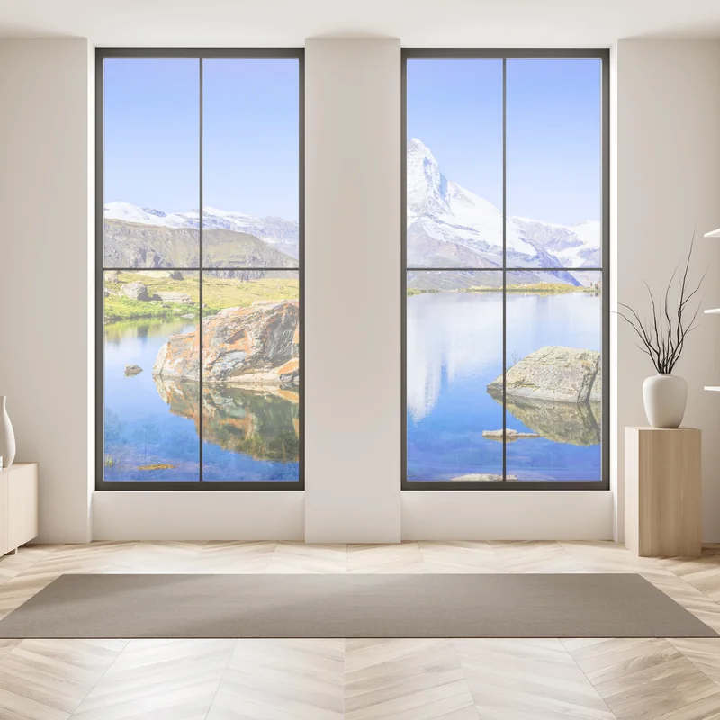 Fensteraufkleber Matterhorn spiegelung am Stellisee, Zermatt Fensteraufkleber Matterhorn spiegelung am Stellisee, Zermatt