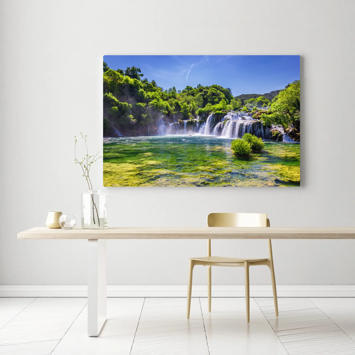 Leinwandbild Skradinski Buk wasserfall im Krka Nationalpark Leinwandbild Skradinski Buk wasserfall im Krka Nationalpark