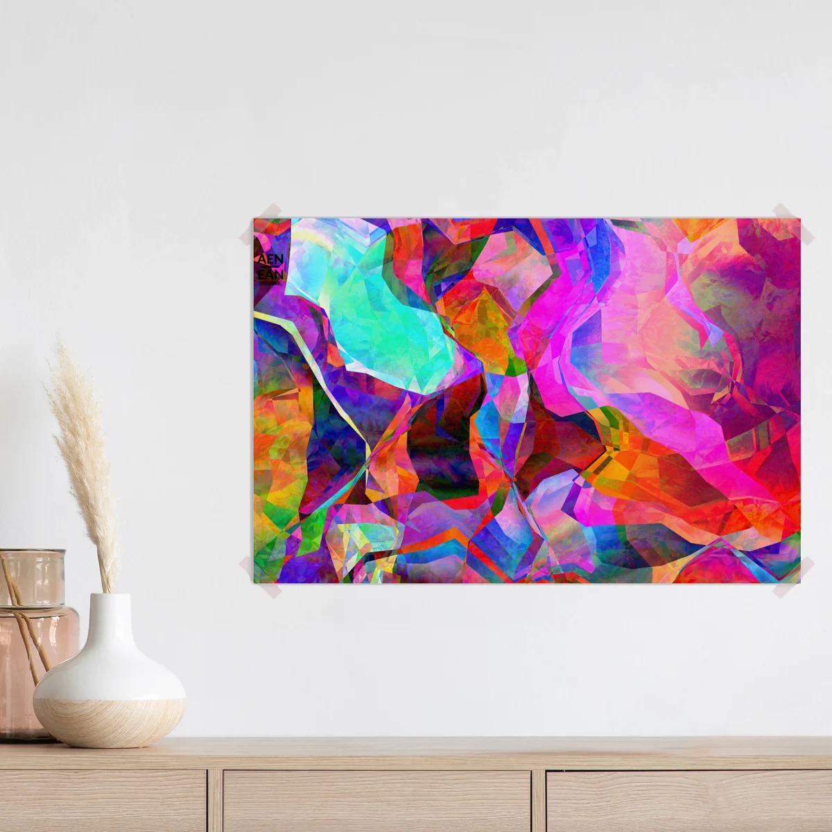 Poster lebendige geometrische abstraktion • Poster bei Wallnifity® Poster lebendige geometrische abstraktion • Poster bei Wallnifity®