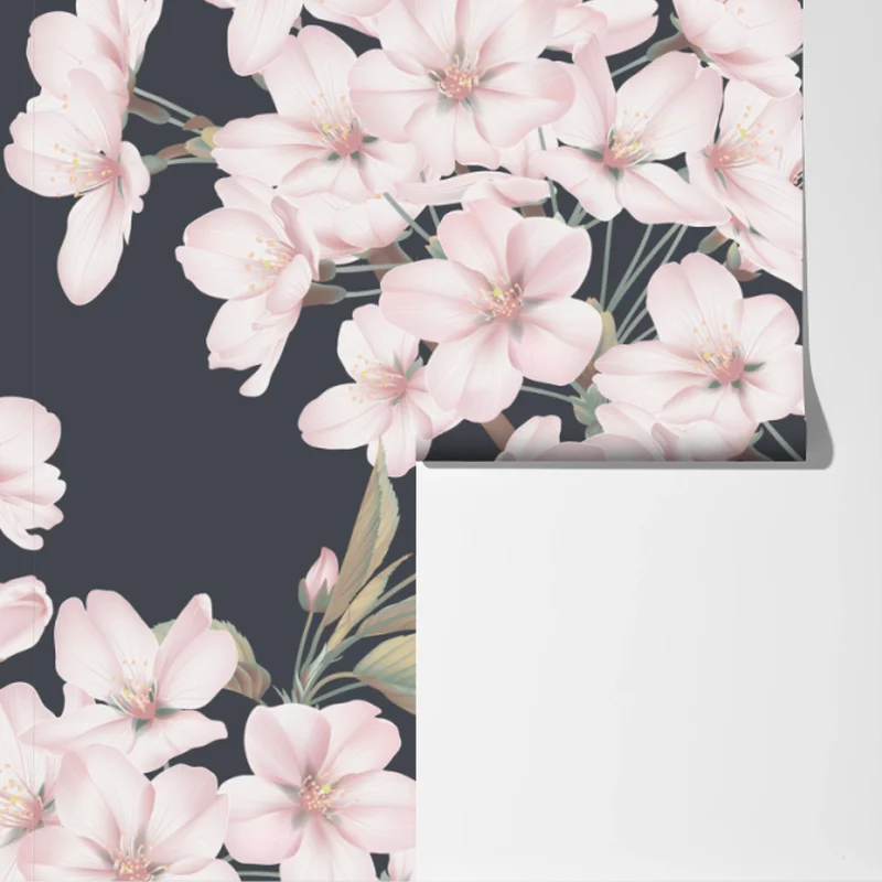 Fototapete zartes kirschblütenmuster Fototapete zartes kirschblütenmuster