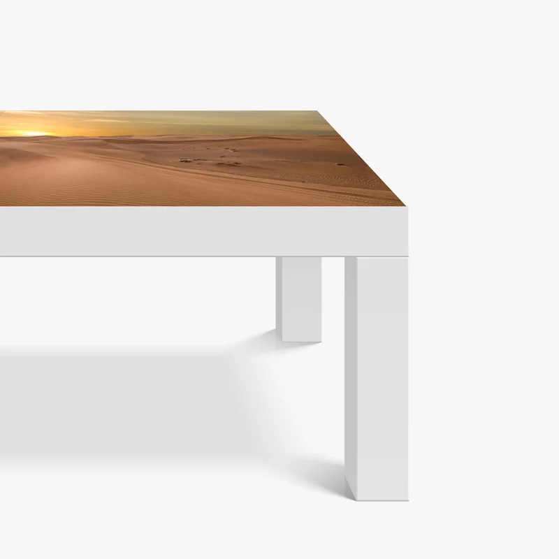 Tischaufkleber und Schreibtischaufkleber sonnenuntergang über der wüste VAE