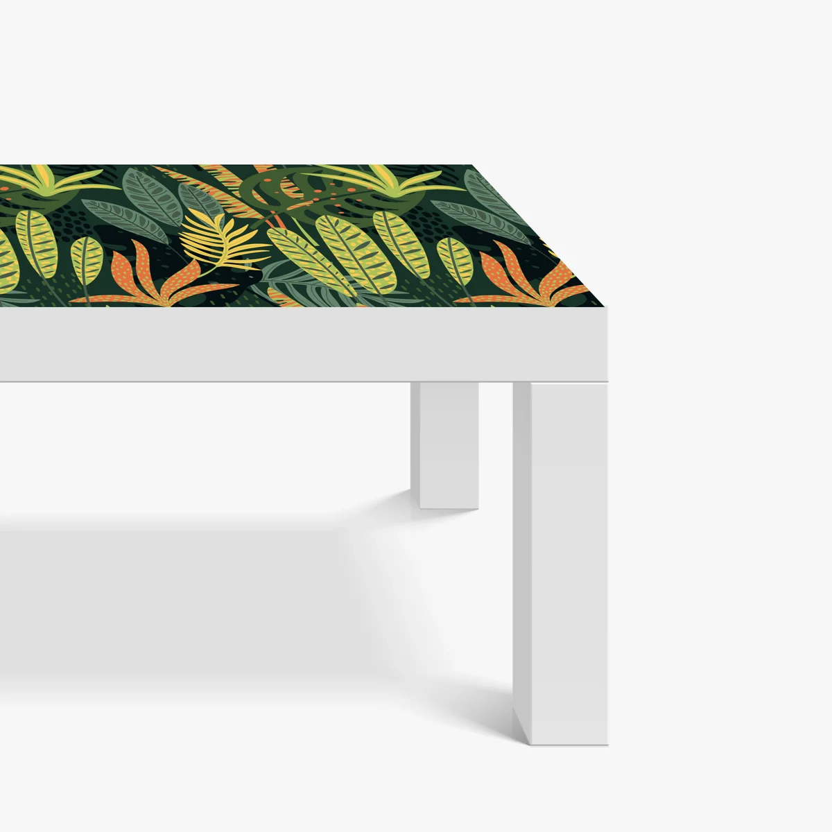 Tischaufkleber und Schreibtischaufkleber botanisches blattmuster im dschungelstil Tischaufkleber und Schreibtischaufkleber botanisches blattmuster im dschungelstil