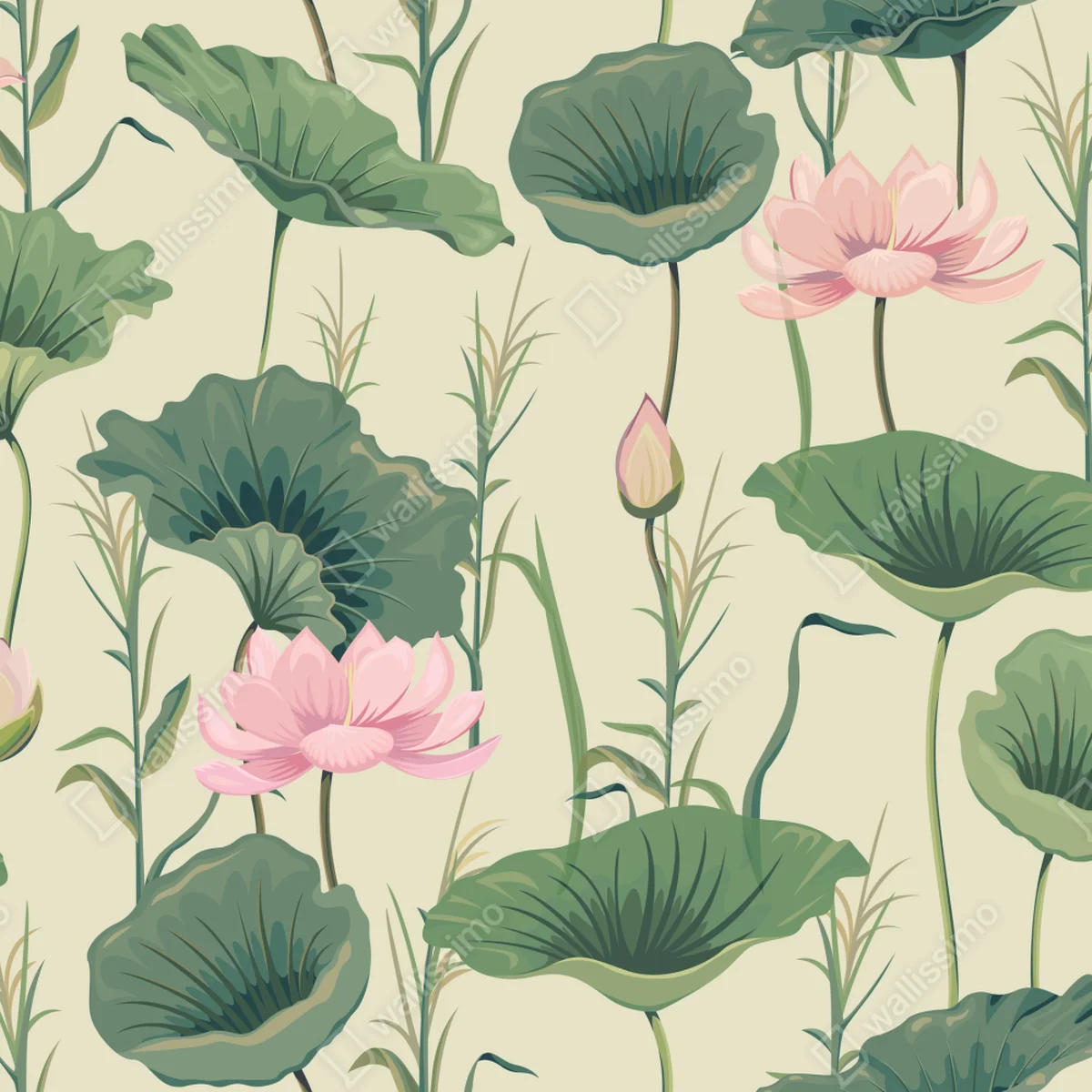 Tischaufkleber und Schreibtischaufkleber sanfter lotusgarten botanisches muster Tischaufkleber und Schreibtischaufkleber sanfter lotusgarten botanisches muster