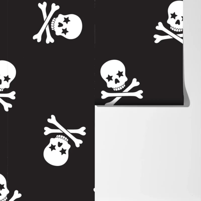 Fototapeta wzór czaszki i skrzyżowanych piszczeli Fototapeta wzór czaszki i skrzyżowanych piszczeli