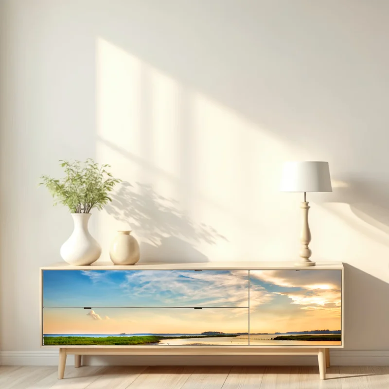 Repositionierbarer Aufkleber graureiher in der Chesapeake-Bucht bei sonnenuntergang Repositionierbarer Aufkleber graureiher in der Chesapeake-Bucht bei sonnenuntergang