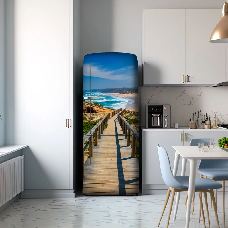 Kühlschrankaufkleber holzsteg zur Praia da Bordeira Kühlschrankaufkleber holzsteg zur Praia da Bordeira