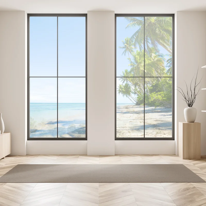 Fensteraufkleber tropischer palmenstrand