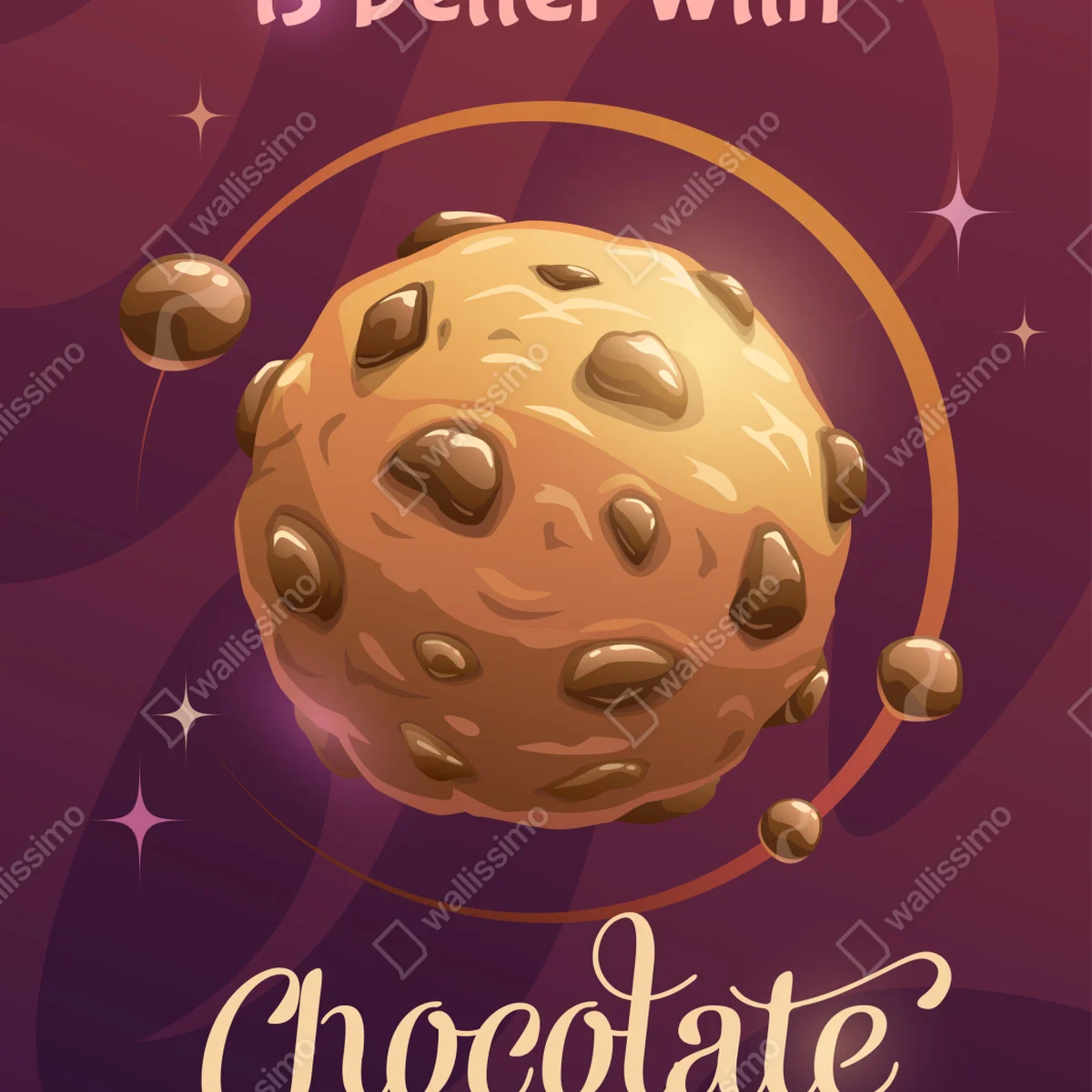 Poster schokoladenkeks-galaxie Poster schokoladenkeks-galaxie