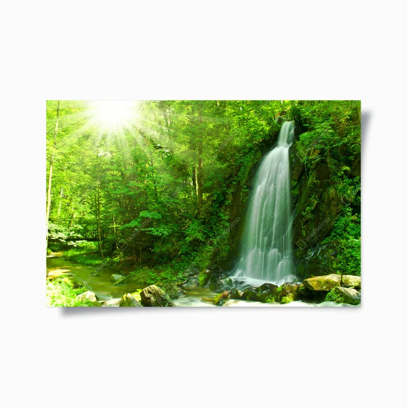 Poster Wasserfall • Poster bei Wallnifity® Poster Wasserfall • Poster bei Wallnifity®