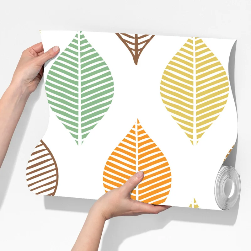 Fototapete pastelliges blättermuster für die wand Fototapete pastelliges blättermuster für die wand