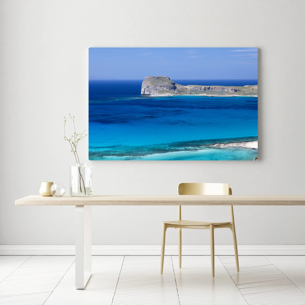 Leinwandbild ruhige insellandschaft mit türkisblauem meer Leinwandbild ruhige insellandschaft mit türkisblauem meer