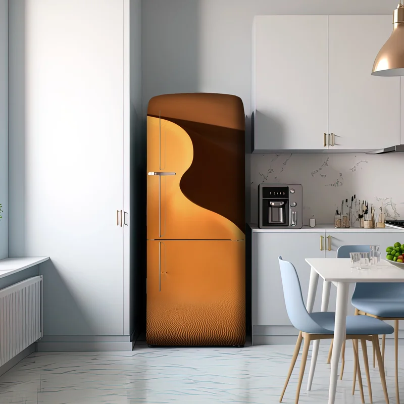 Kühlschrankaufkleber goldene dünenkurven Kühlschrankaufkleber goldene dünenkurven