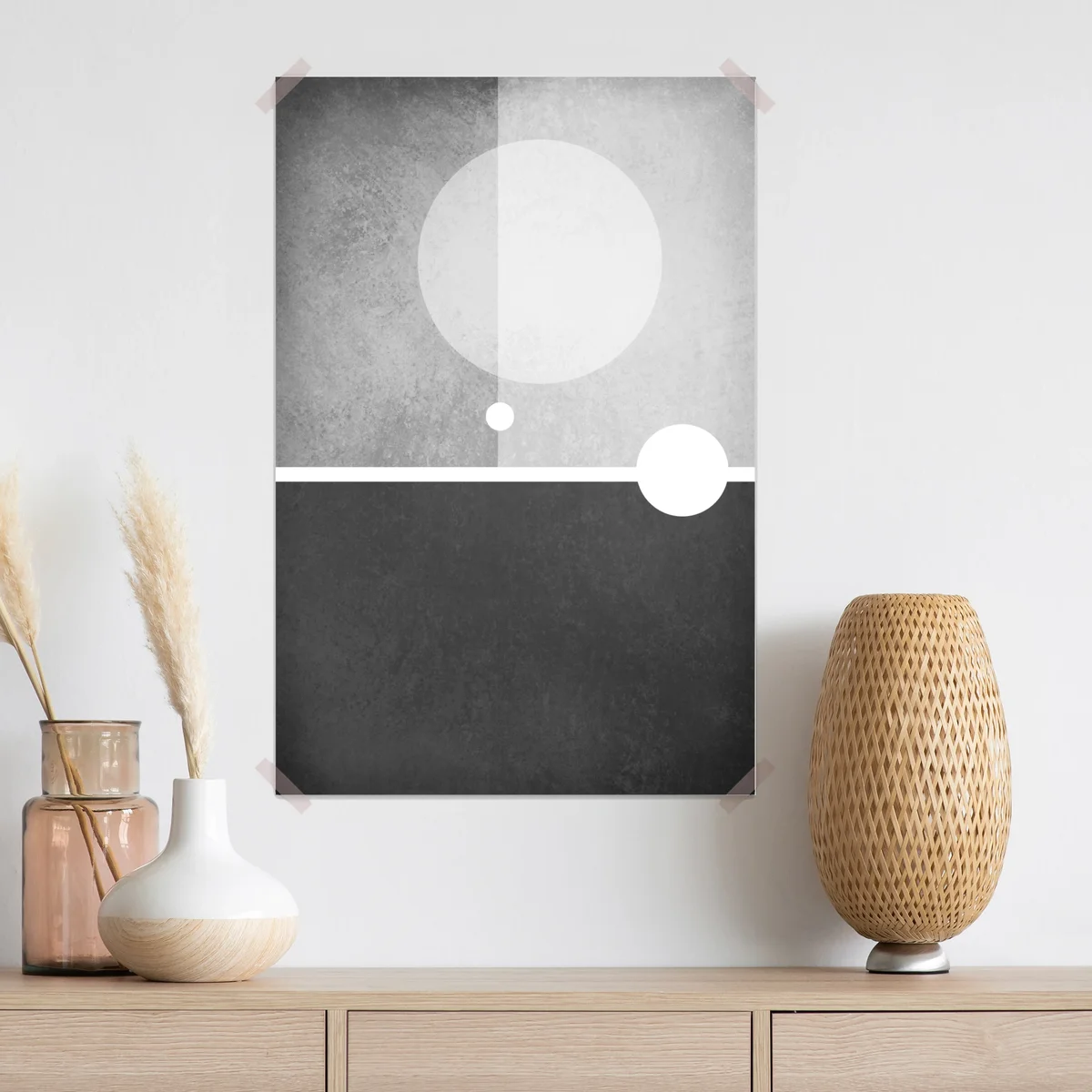 Poster minimalistische geometrische komposition Poster minimalistische geometrische komposition