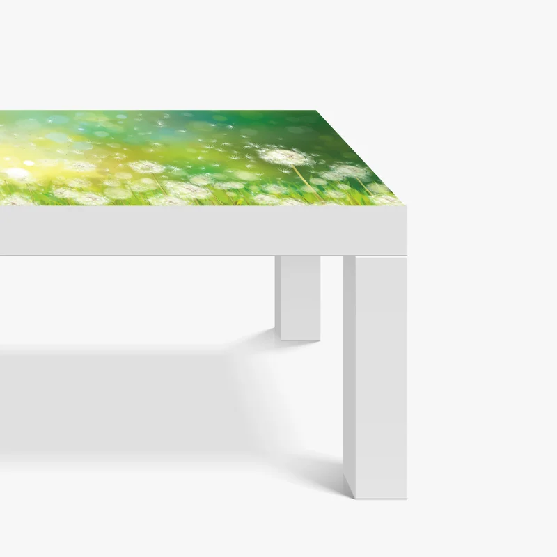 Tischaufkleber und Schreibtischaufkleber frühlingswiese mit löwenzahn Tischaufkleber und Schreibtischaufkleber frühlingswiese mit löwenzahn