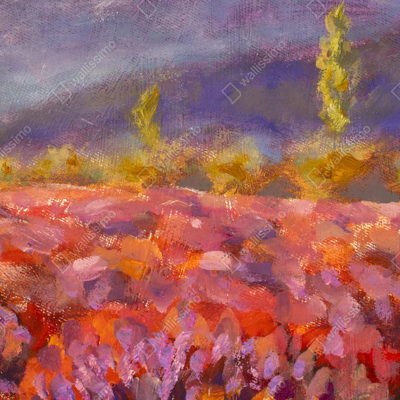 Leinwandbild Provence lavendelfeld gemälde Leinwandbild Provence lavendelfeld gemälde