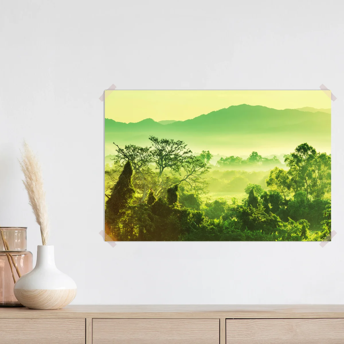 Poster üppige tropische dschungellandschaft • Poster bei Wallnifity® Poster üppige tropische dschungellandschaft • Poster bei Wallnifity®