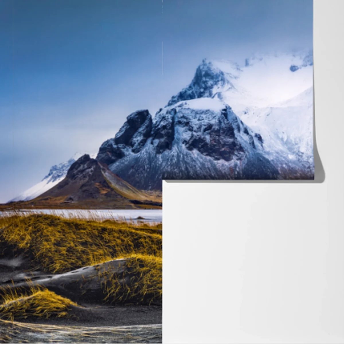 Fototapete panorama Vestrahorn bei Stokksnes Fototapete panorama Vestrahorn bei Stokksnes