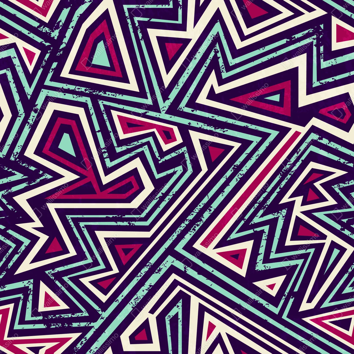 Türaufkleber kräftiges geometrisches dreiecksmuster Türaufkleber kräftiges geometrisches dreiecksmuster