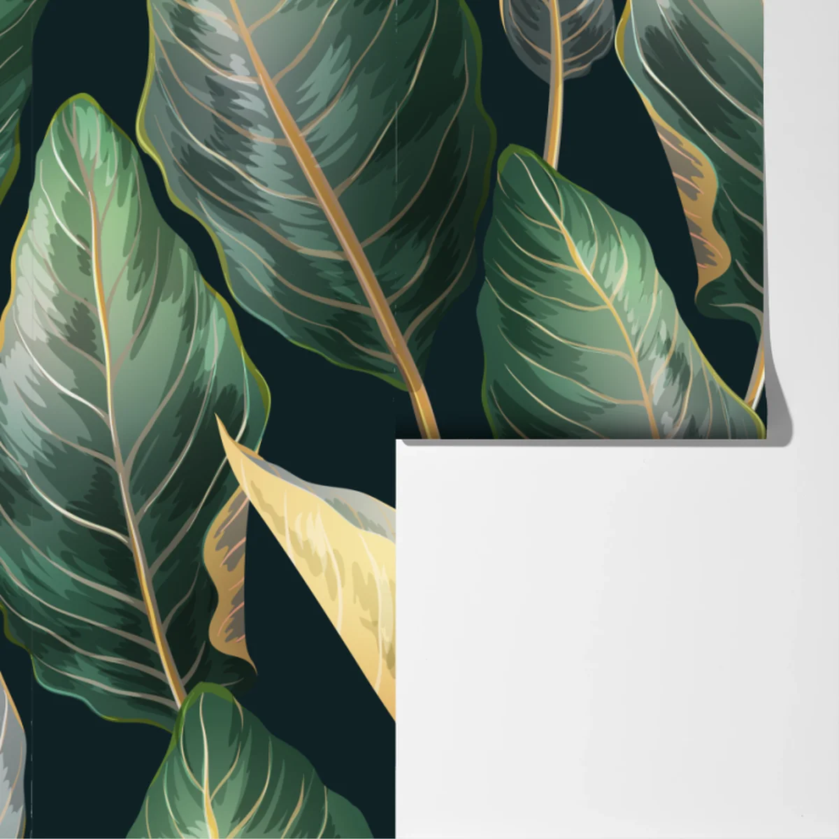 Fototapete vintage tropisches blättermuster Fototapete vintage tropisches blättermuster