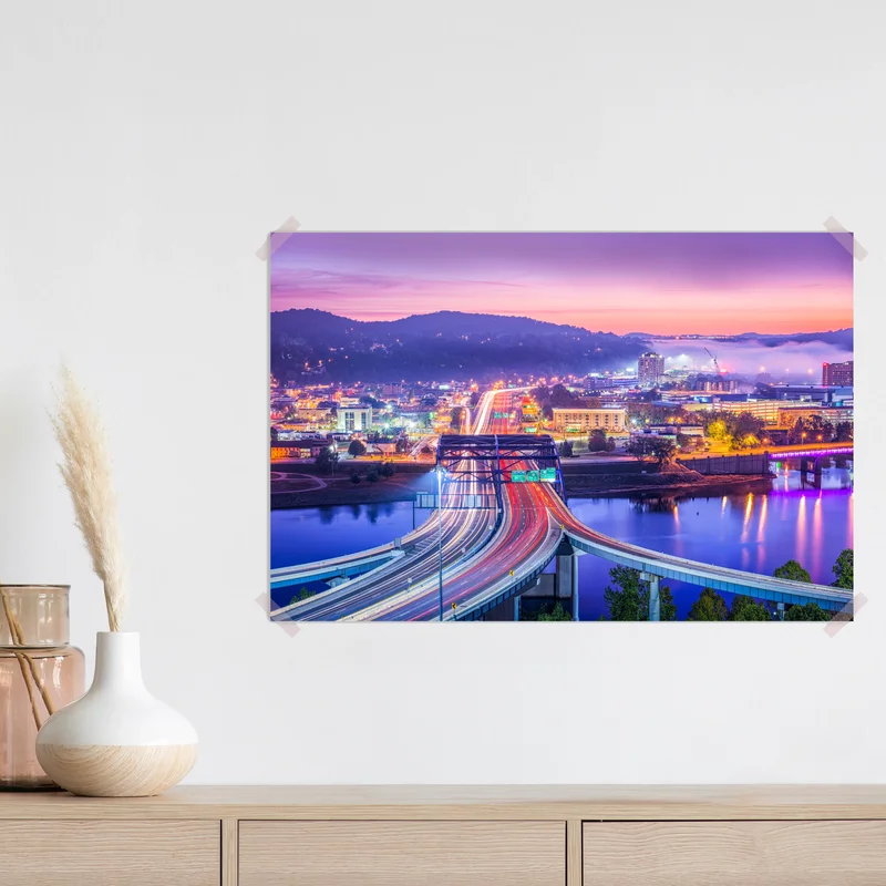 Poster Charleston skyline bei dämmerung Poster Charleston skyline bei dämmerung