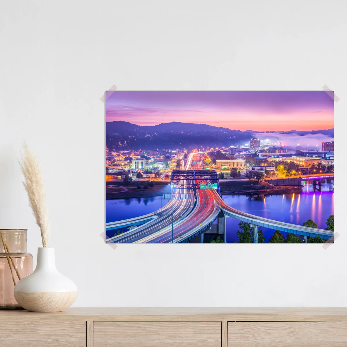 Poster Charleston skyline bei dämmerung Poster Charleston skyline bei dämmerung